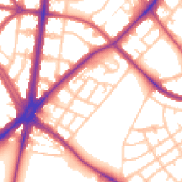 Daytime road noise heatmap for SM5 1AP