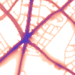 Daytime road noise heatmap for SM5 1AX