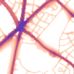 Daytime road noise heatmap for SM5 1BD