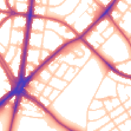 Daytime road noise heatmap for SM5 1BT