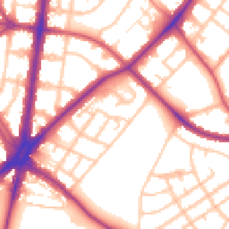 Daytime road noise heatmap for SM5 1BU
