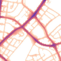 Daytime road noise heatmap for SM5 1BZ