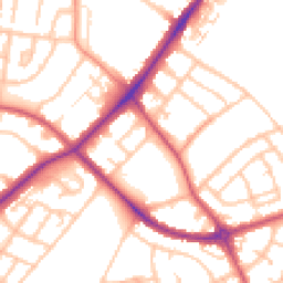 Daytime road noise heatmap for SM5 1DD