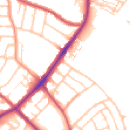 Daytime road noise heatmap for SM5 1EH