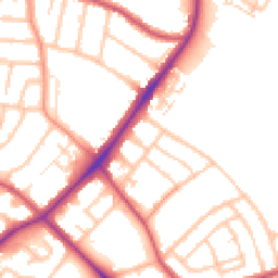 Daytime road noise heatmap for SM5 1EL