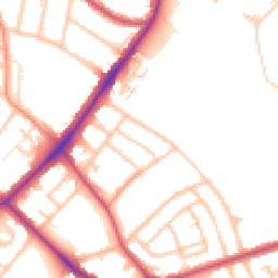 Daytime road noise heatmap for SM5 1EY