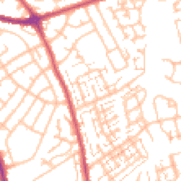 Daytime road noise heatmap for SM5 1NY