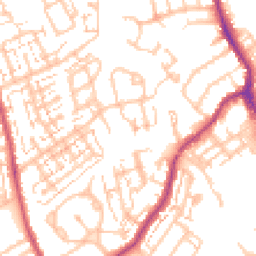 Daytime road noise heatmap for SM5 2BE