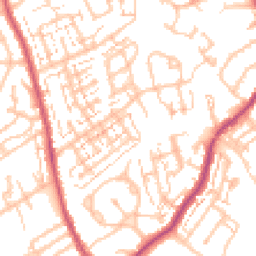 Daytime road noise heatmap for SM5 2EY