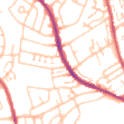Daytime road noise heatmap for SM5 2RR
