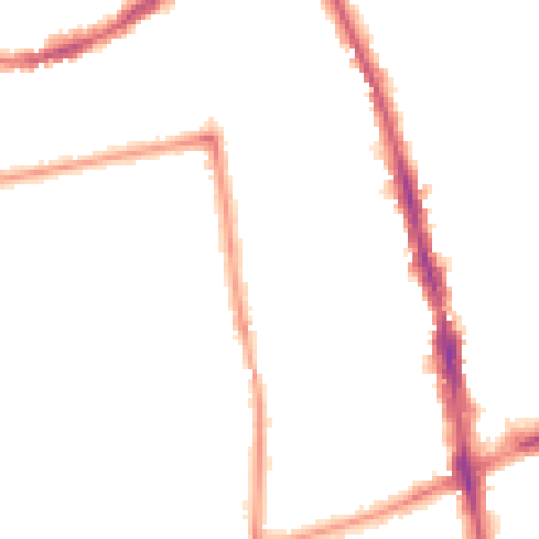 Night-time road noise heatmap for SM6 0BA