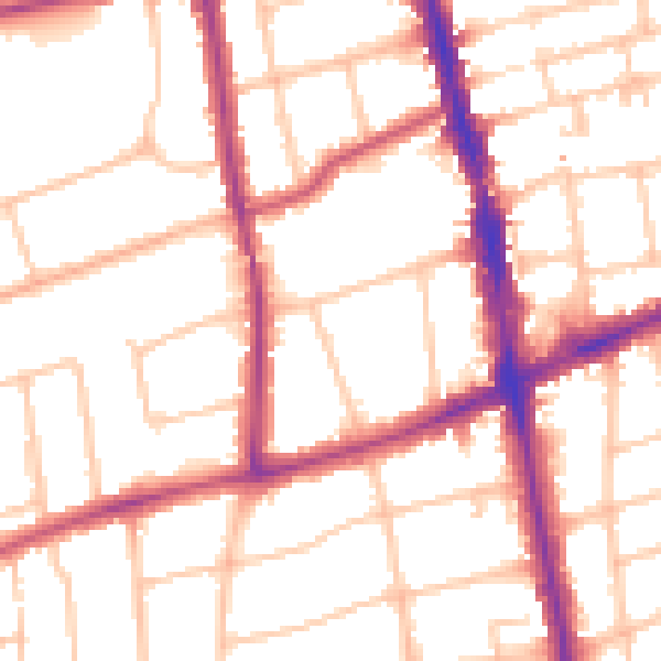 Daytime road noise heatmap for SM6 0HD