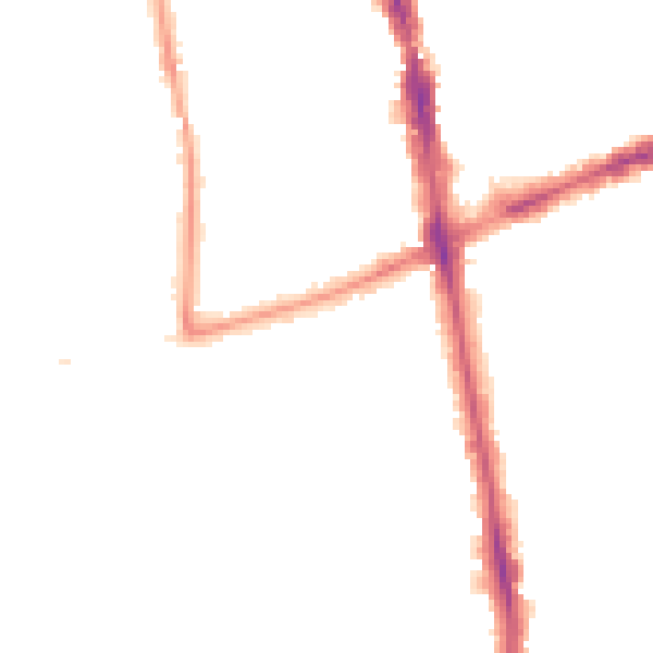 Night-time road noise heatmap for SM6 0SF