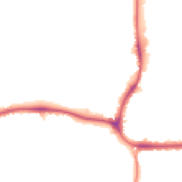 Night-time road noise heatmap for SM6 7NQ