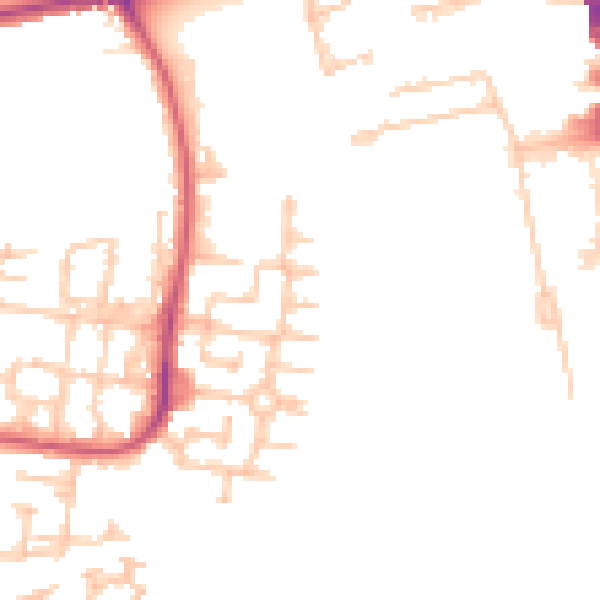 Daytime road noise heatmap for SM6 9GS