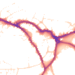 Daytime road noise heatmap for SN10 1AJ