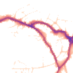 Daytime road noise heatmap for SN10 1AN