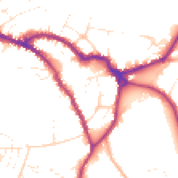 Daytime road noise heatmap for SN10 1AX
