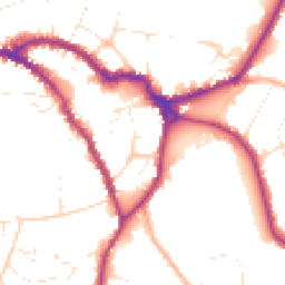 Daytime road noise heatmap for SN10 1DJ