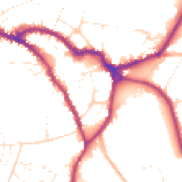 Daytime road noise heatmap for SN10 1DL