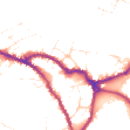 Daytime road noise heatmap for SN10 1DS