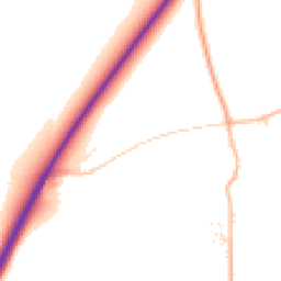 Daytime road noise heatmap for SN10 2LL