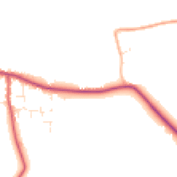 Daytime road noise heatmap for SN10 2LZ