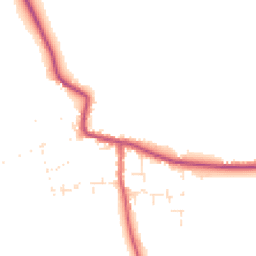 Daytime road noise heatmap for SN10 2QR