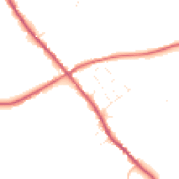 Daytime road noise heatmap for SN10 4HX