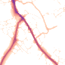 Daytime road noise heatmap for SN11 0AE