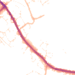 Daytime road noise heatmap for SN11 0AZ
