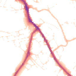 Daytime road noise heatmap for SN11 0BB