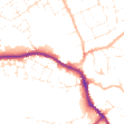 Daytime road noise heatmap for SN11 0DE