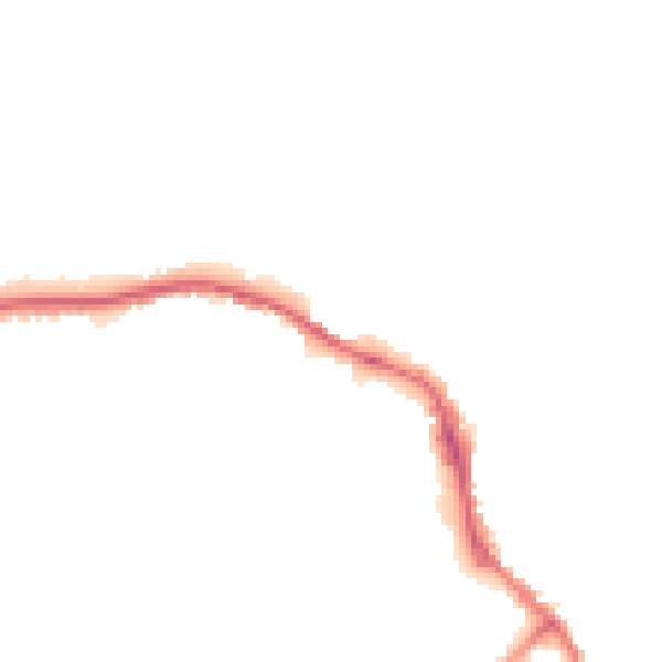 Night-time road noise heatmap for SN11 0DE