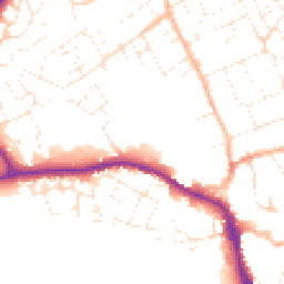 Daytime road noise heatmap for SN11 0DW