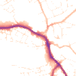 Daytime road noise heatmap for SN11 0EB