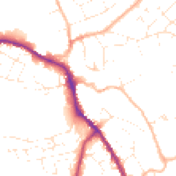 Daytime road noise heatmap for SN11 0HU