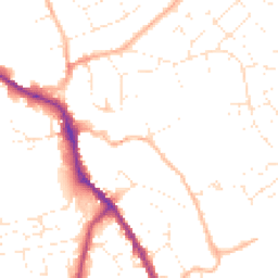Daytime road noise heatmap for SN11 8DR