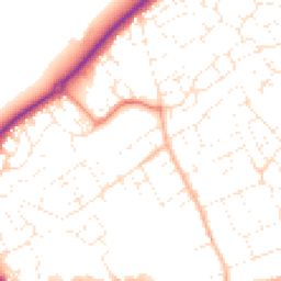 Daytime road noise heatmap for SN11 9EE