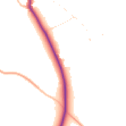 Daytime road noise heatmap for SN11 9HU