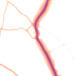 Daytime road noise heatmap for SN11 9JE