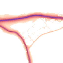 Daytime road noise heatmap for SN11 9PB