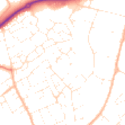 Daytime road noise heatmap for SN11 9QQ