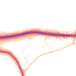 Daytime road noise heatmap for SN11 9QZ