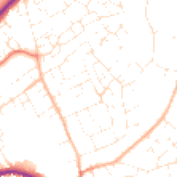 Daytime road noise heatmap for SN11 9RG
