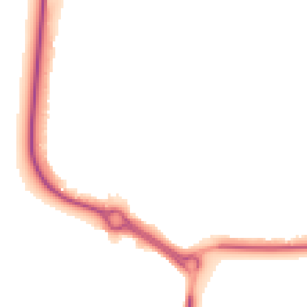 Night-time road noise heatmap for SN12 6DF