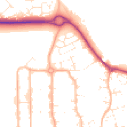Daytime road noise heatmap for SN12 6SD