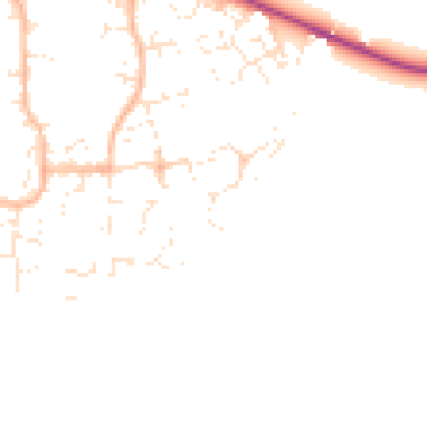 Daytime road noise heatmap for SN12 6WB