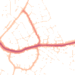 Daytime road noise heatmap for SN12 7EE
