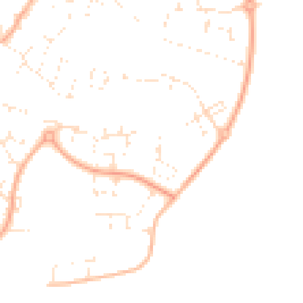 Daytime road noise heatmap for SN12 7FW